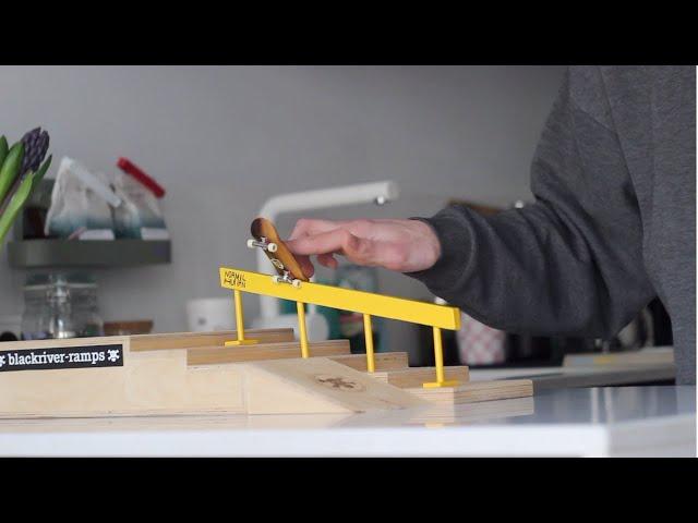 Sunny day for fingerboarding in Amsterdam