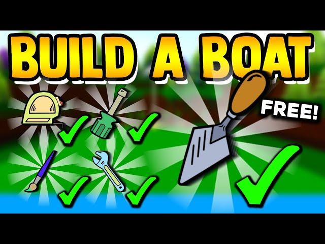 How to get ALL TOOLS for FREE!! | Build a boat for Treasure ROBLOX