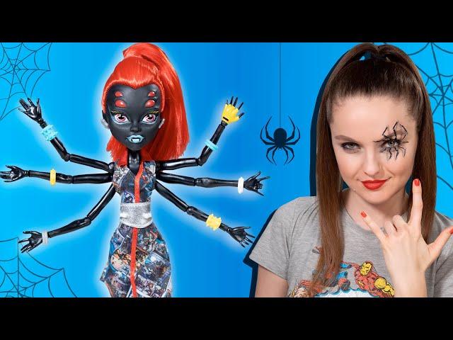 Кукла ПАУК с 6 руками | Обзор и распаковка Monster High Wydowna Spider I Love Fashion