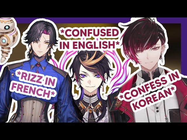 Zali and Ver try to rizz Shu with their language 【NIJISANJI EN】