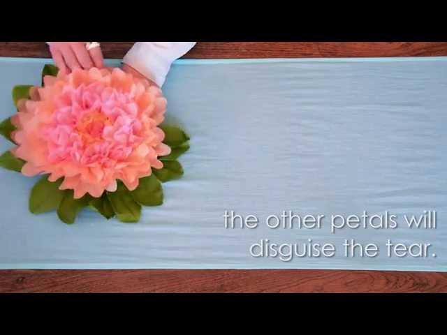 How To Assemble Paper Flowers    