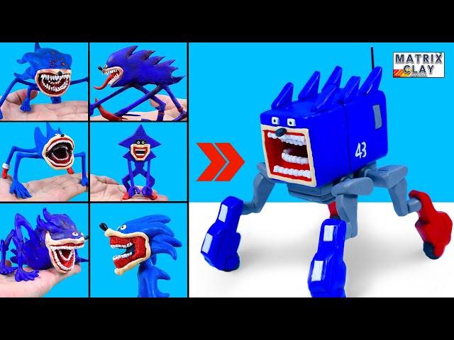 Making ALL Sonic Tapes VS Sonic Transfrom Robot | Clay Tutorial