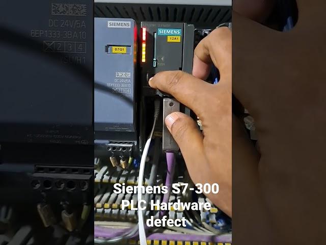 Siemens S7-300 PLC hardware defect Error .#siemens #automation #plc