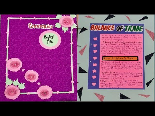 balance of payment project file | class 12 |A3 economic project|part1