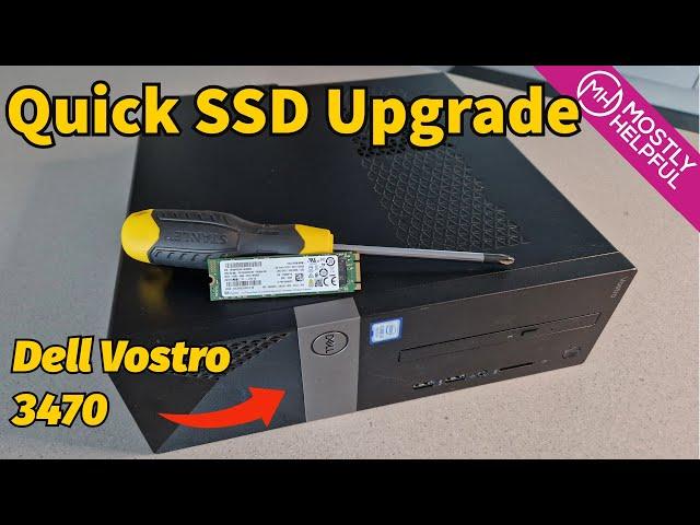 Dell Vostro 3470 SSD Upgrade - Simple Step by Step