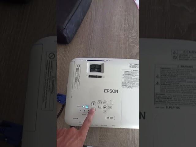 for find source of signal Epson video projecteur
