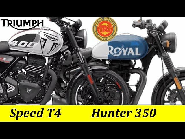 Triumph Speed T4 vs Royal Enfield Hunter 350 | Compare Speed T4 And Hunter 350 | @RajuSNair