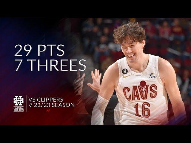 Cedi Osman 29 pts 7 threes vs Clippers 22/23 season