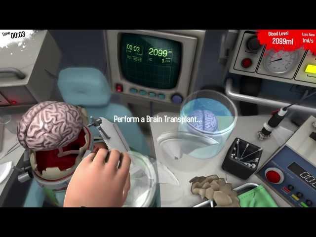 Surgeon Simulator 2013 - Brain transplant speedrun in 7.290 (former world record)