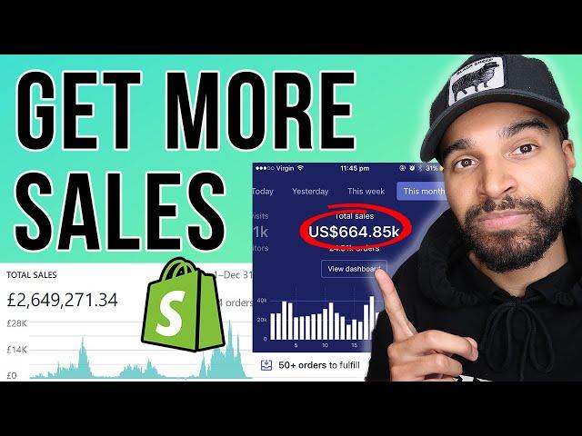 HOW TO INCREASE YOUR DROPSHIPPING SALES [Shopify Tutorial]