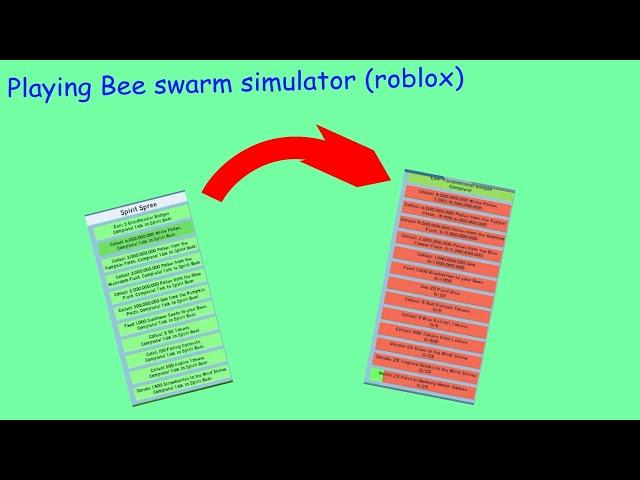 Playing Bee Swarm Simulator(roblox)