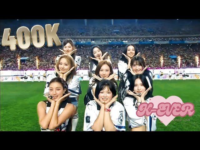 240731 TWICE - Cheer Up+Heart Shaker+Dance the night away | 2024 Coupang Play football match [1080P]