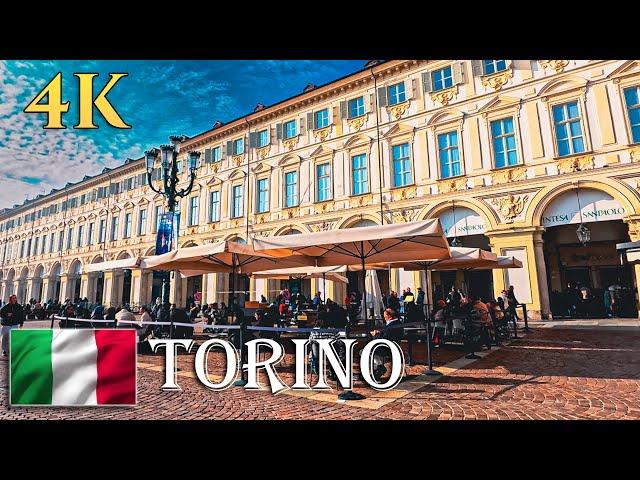 4K Turin Italy  Walking Tour of the Beautiful City Centre November 2024