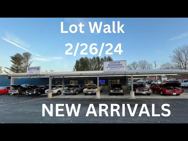 Central Kentucky Classic Cars Lot Walk 2/26/2024