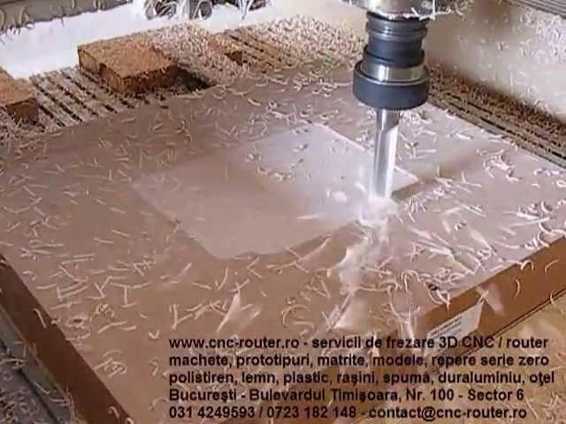 Frezare CNC spatiala 3D a unui prototip de tip carcasa din rasina Necuron 651