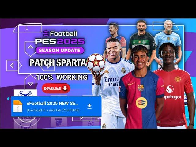 EFOOTBALL PES 2025 PPSSPP Full Update Transfers & Kits 2025 Real Faces Camara PS5 English Version