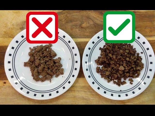 How to cook ground beef for maximum flavor | I bet you didn't know this!