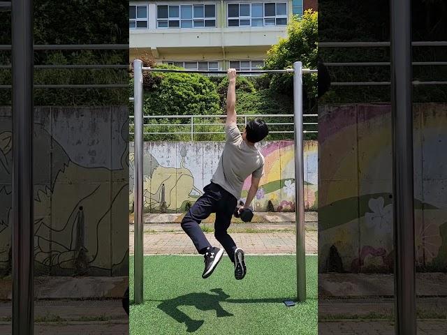 2024 5 29 5kg 중량 한팔 턱걸이 2개