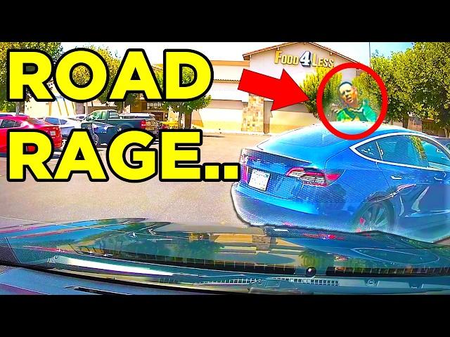 TESLA DRIVER HAS SOMETHING TO SAY.. (IDIOTS In Cars)