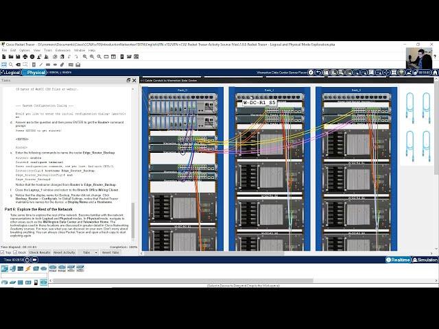 1.0.5 Packet Tracer - Logical and Physical Mode Exploration