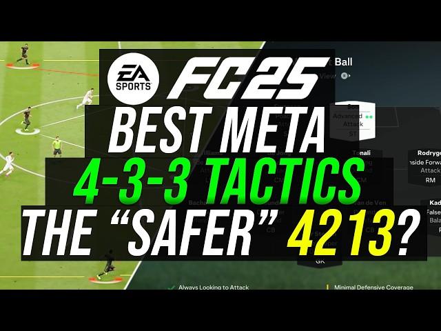 BEST META 433 Custom Tactics & Formations - A safer 4-2-1-3 Tactic? - EA FC 25