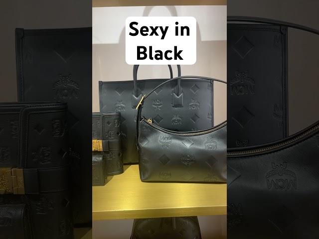 New Embossed MCM in Black #mcm #black #new #bags #bag #purse