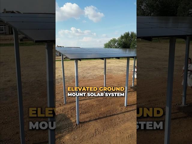 How we do custom elevated ground mount solar systems 
