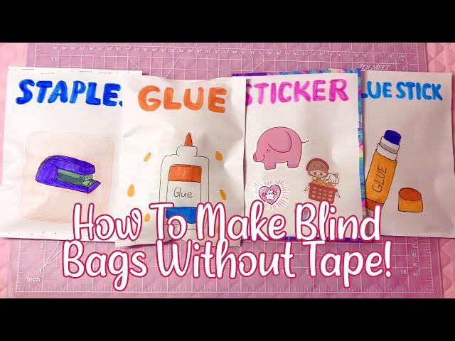 HOW TO MAKE BLIND BAGS WITHOUT TAPE! | tutorial | applefrog