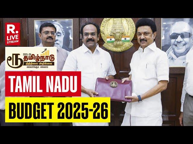Tamil Nadu Budget: TN Finance Minister Thangam Thennarasu Presents Budget 2025-26 | TN Budget