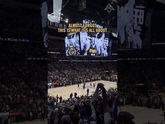 We live for these moments 🫶 #NBA #nuggets #basketball #MileHighPlayoffs #WeBelieve