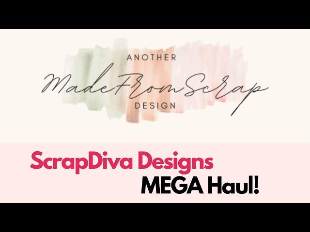 Crafty Haul - Scrap Diva MEGA Haul! with MadeFromScrap