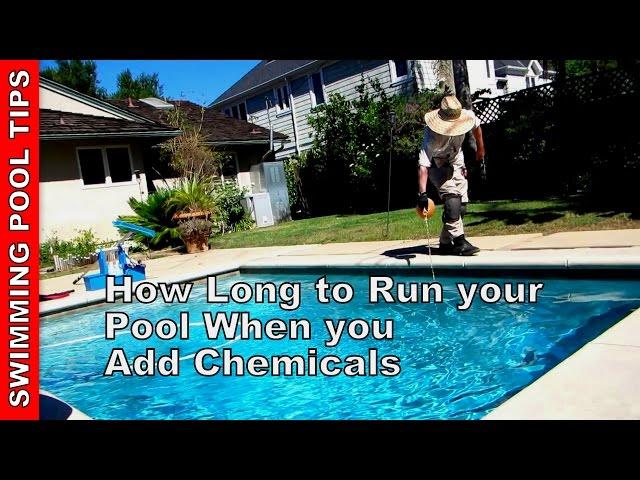 How Long to Run your Pool When you Add Chemicals & How to Set your Timer