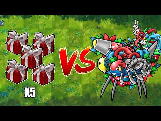 PVZ Fusion 2.3 Challenge!! 5 Plants Box VS 30000 Zombie Random - Who Will Win?