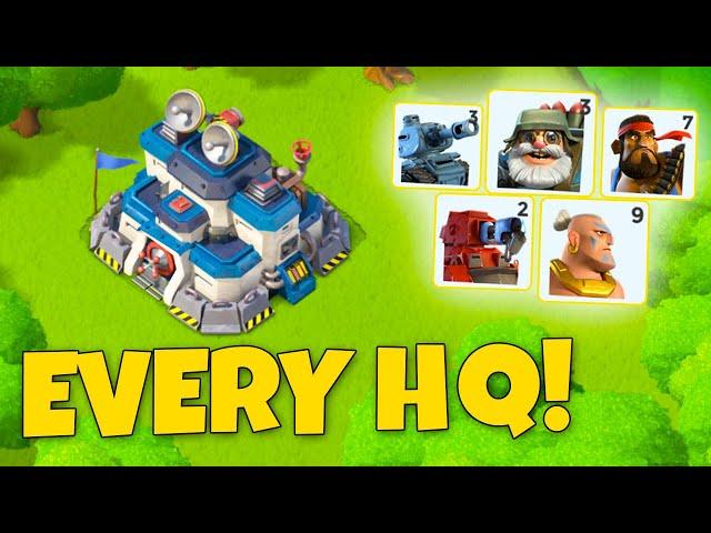 Best Troop to use at EVERY HQ Level in Boom Beach!