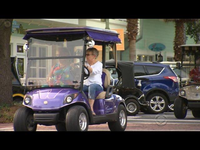 Hot rod golf carts becoming the new trend in retirement communities