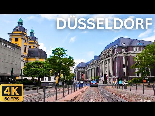 Driving Tour 4K: Düsseldorf Germany 2024  | City Travel & Sightseeing Tour