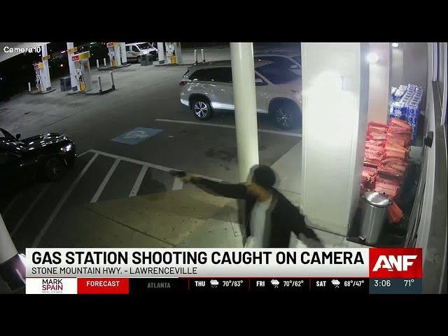 Shooting at Gwinnett County gas station caught on camera