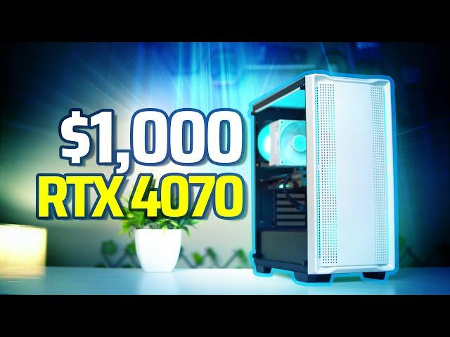 RTX 4070 White Gaming PC in 2024 for $1000! 