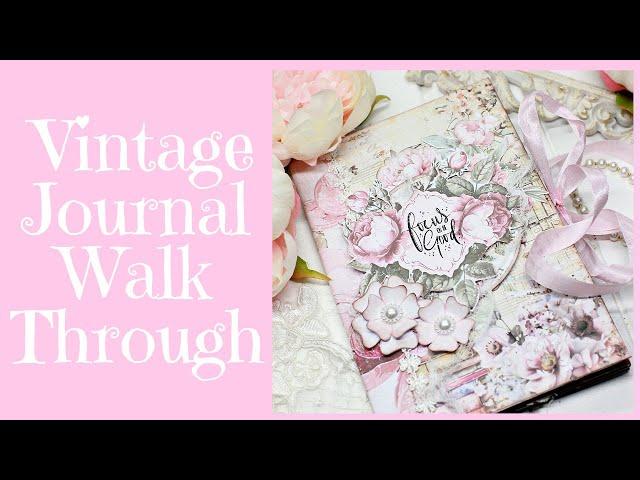 DIY Pink Vintage Journal Preview