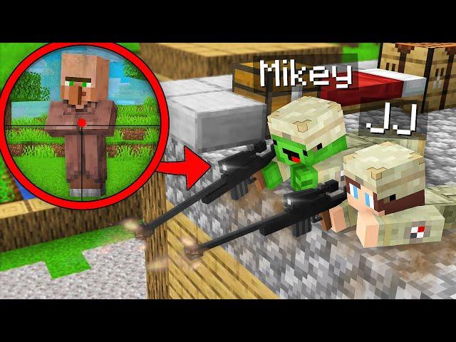 How Mikey and JJ Became Secret Snipers in Minecraft (Maizen)