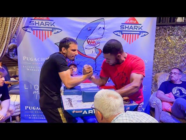 Mike Cotoia vs Starling Jackson R + L Hand Matches at Arm Shark Armfight Armwrestling #armwrestling