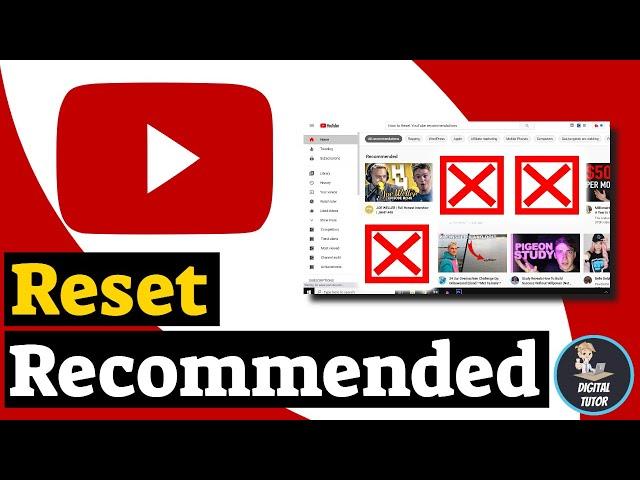 How To Reset Youtube Recommendations | Remove Youtube Recommendations