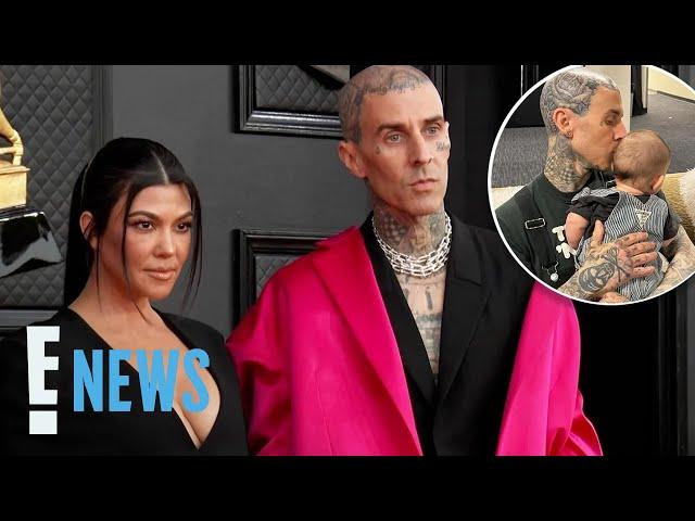 Kourtney Kardashian's Husband Travis Barker REACTS to Leaked Photo of Baby Rocky | E! News