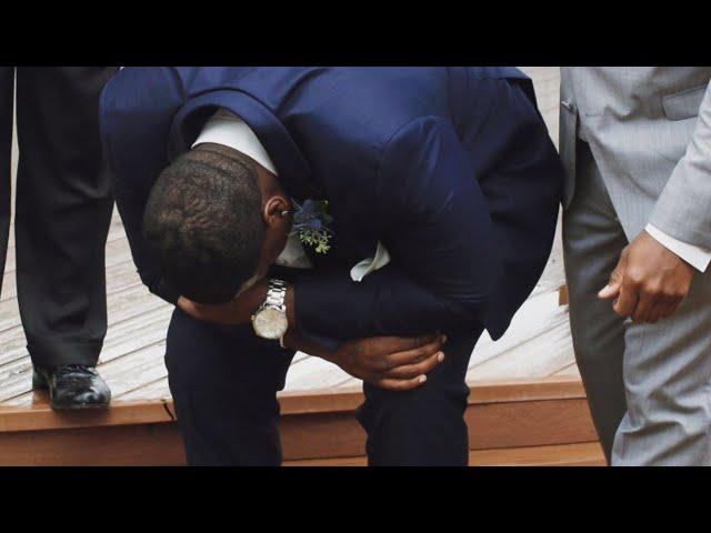 Groom Drops to His Knees And Cries Seeing Bride Walk Down The Aisle