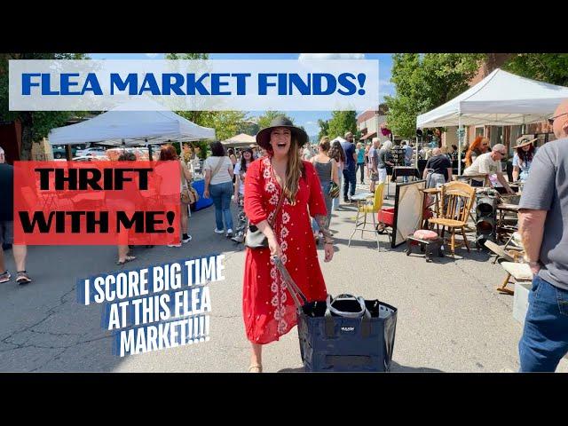 I SCORED BIG TIME! | Flea Market Finds | Thrift With Me