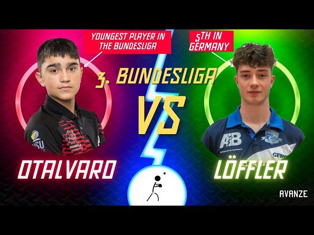 YOUNG BUNDESLIGA! | Emanuel Otalvaro vs Jeromy Löffler - 3. Bundesliga Table Tennis | AVANZE