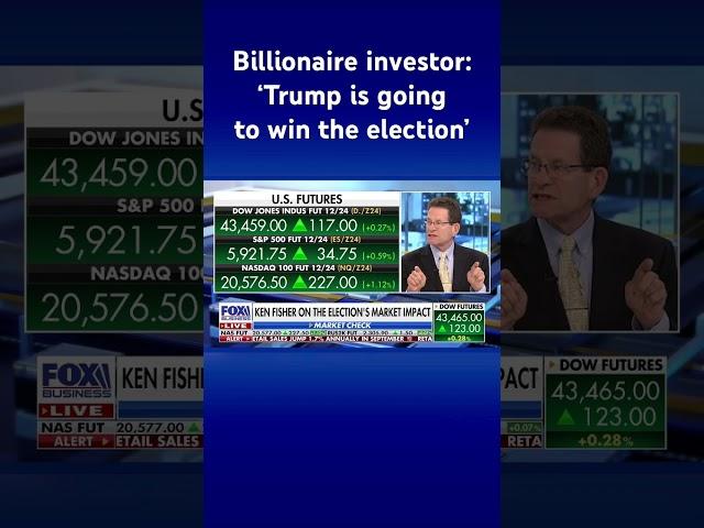 Ken Fisher says history indicates a Trump victory is imminent #shorts