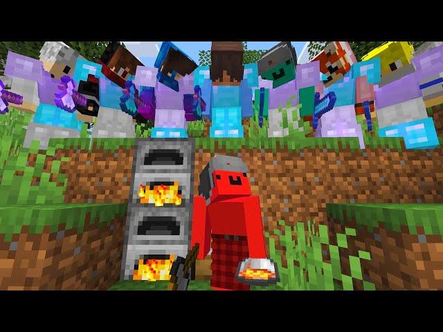 Minecraft Speedrunner VS 7 Hunters (Manhunt)