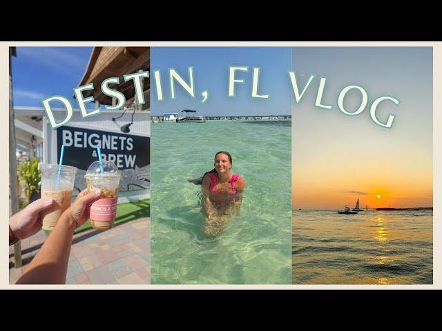 WEEK IN DESTIN, FL | exploring 30a, crab island, sunset dolphin cruise 