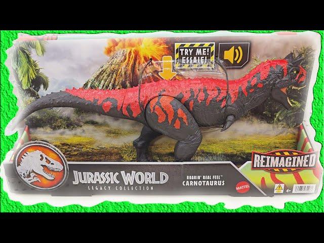 CARNOTAURUS EPIC ATTACK BATTLE CHOMPIN'! Jurassic World Jurassic Quest for Indominus Rex Pack  